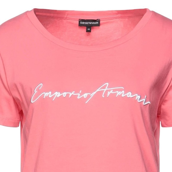 Emporio Armani  Embroidered Logo Jersey T-Shirt - Picture 2 of 2
